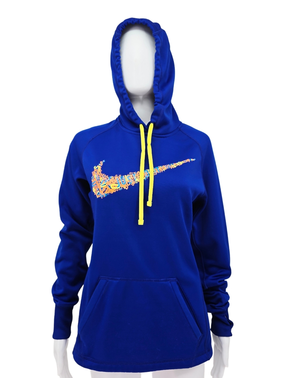 Nike Women's Pullover Hoodie Hooded Sweatshirt Blue XS